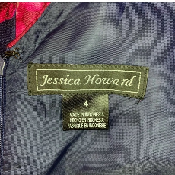 JESSICA HOWARD Floral Sleeveless Box Pleat Dress - Picture 5 of 5